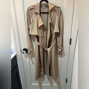 Princess Polly trench coat tan